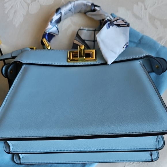 Tiffany & Fred Blue Satchel Bag - Picture 4 of 12